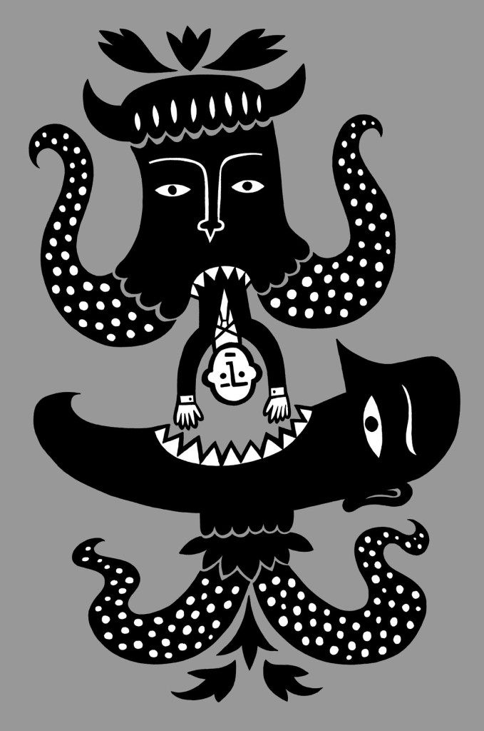 A hand drawn freestyle editorial illustration.