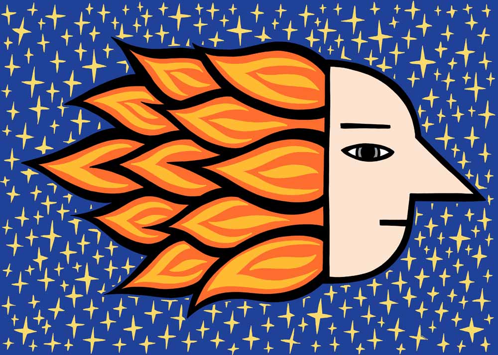 In the sky tonight. stock illustration