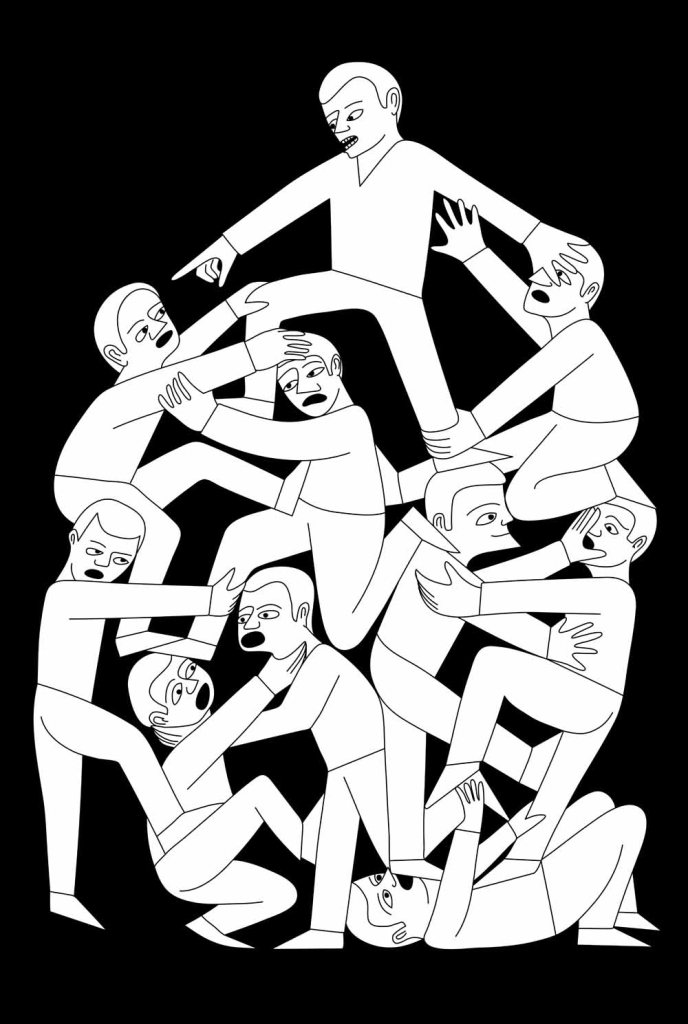 On top of it all stock illustration