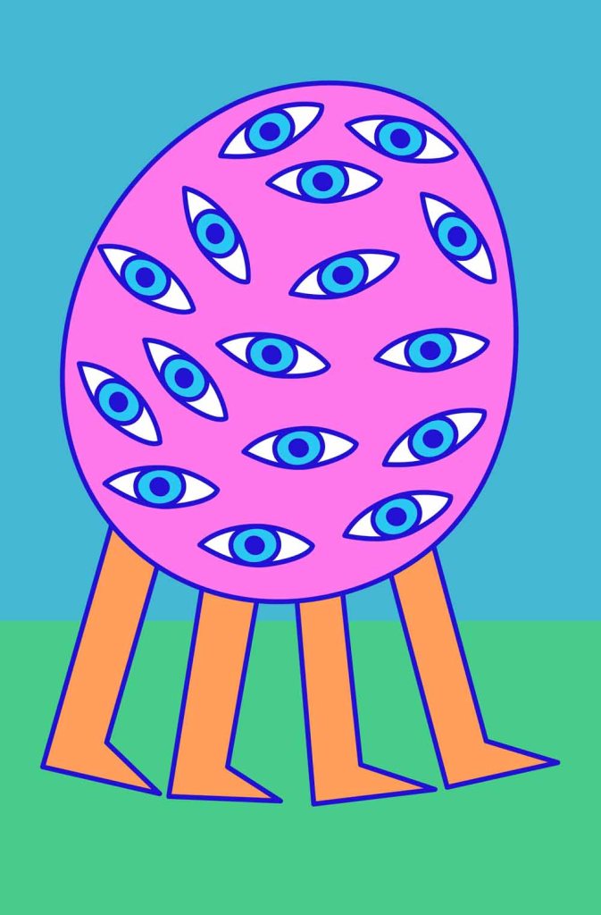 My eyes stock illustration