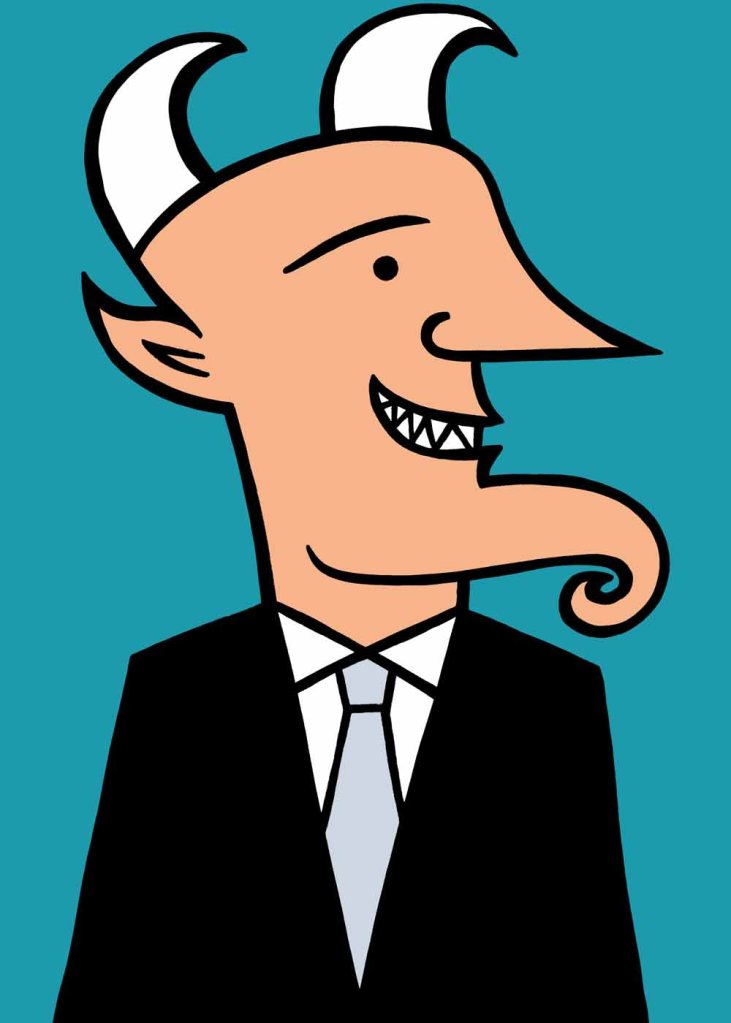 Business devil. stock illustration