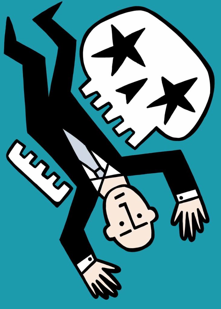 Death comes for us all stock illustration