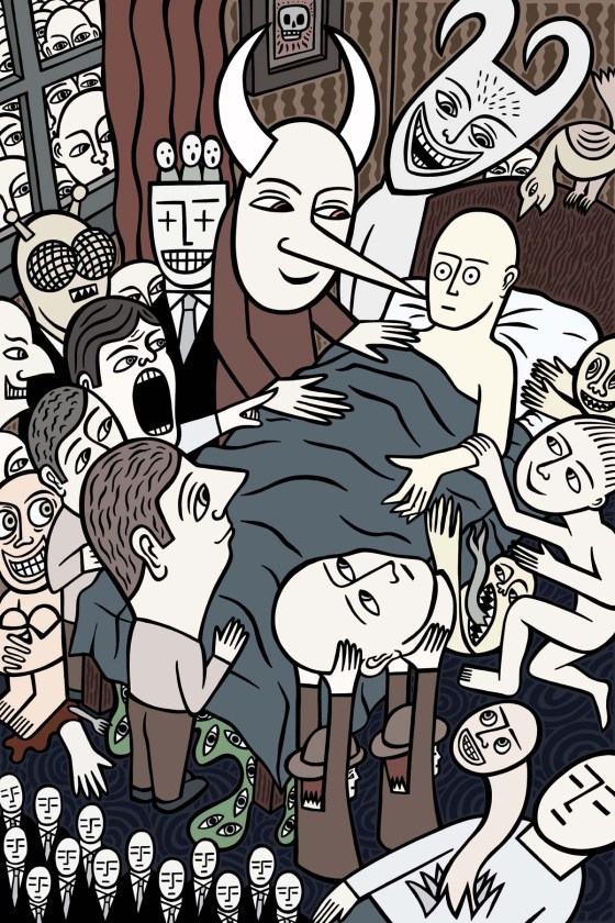 Good night. stock illustration