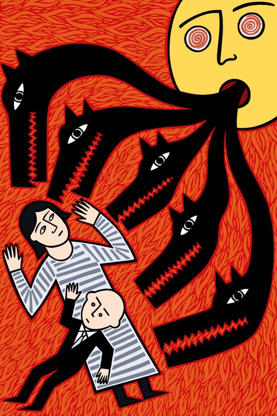 they say it's all in my mind . stock illustration