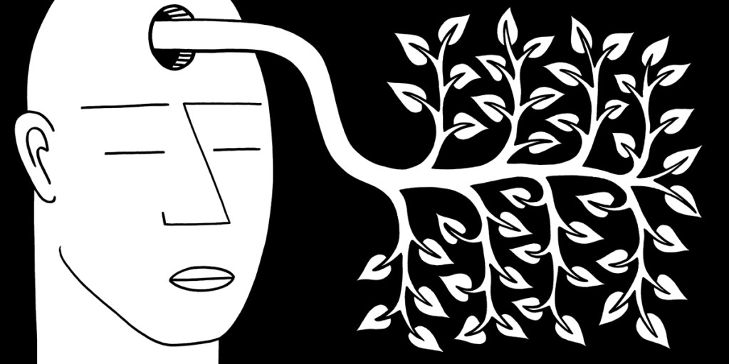 Think green things stock illustration