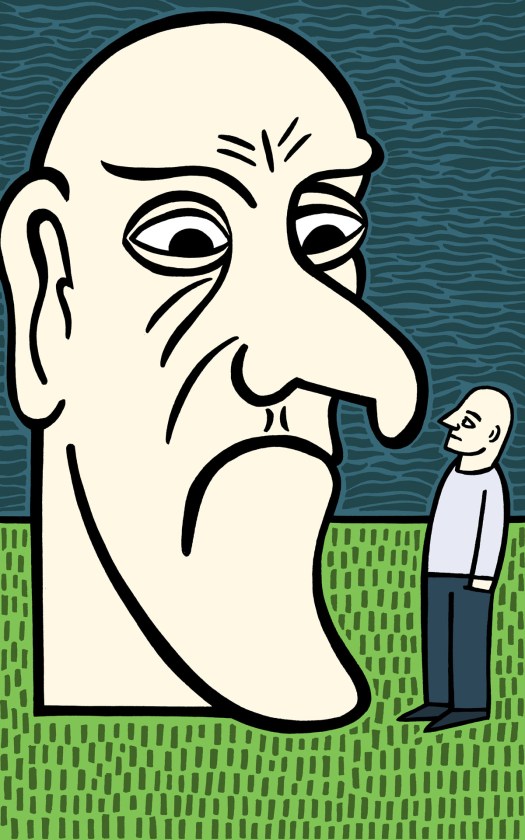 My big head. stock illustration