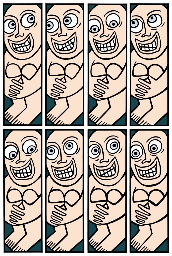 in the corner. stock illustration