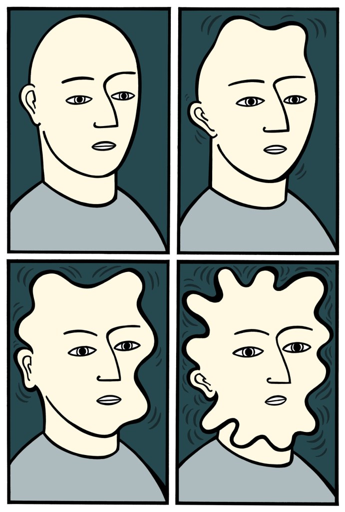 wobble. stock illustration