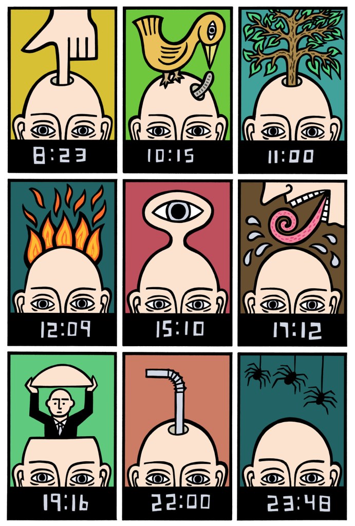 My new routine. stock illustration