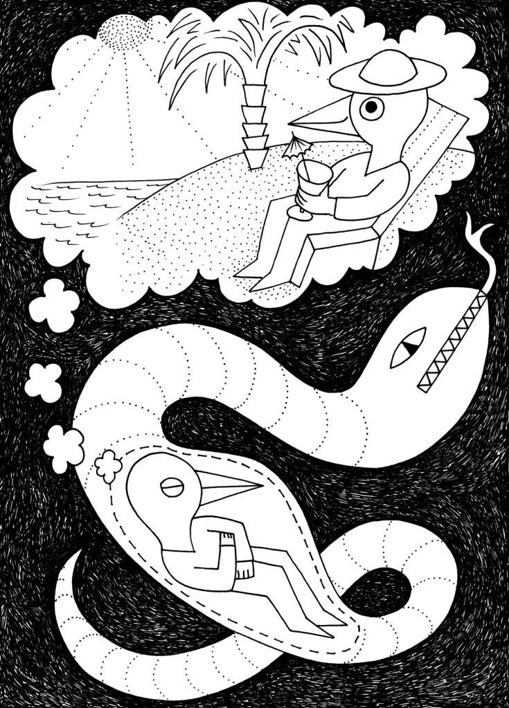 my happy place stock illustration